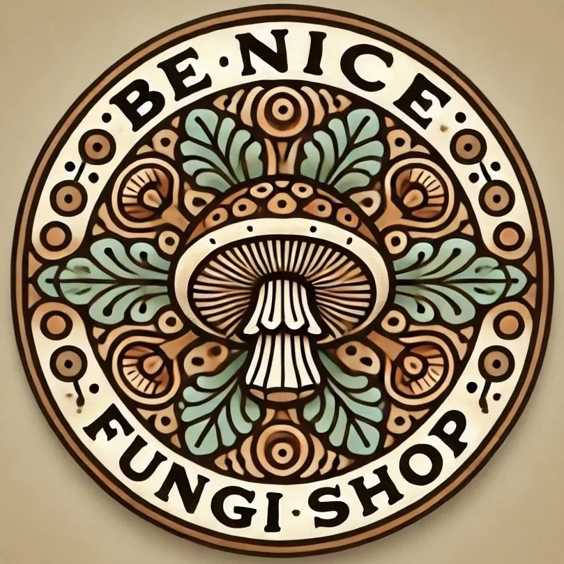 Logo Be Nice Fungi Shop